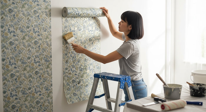 Поклейка обоев заказать